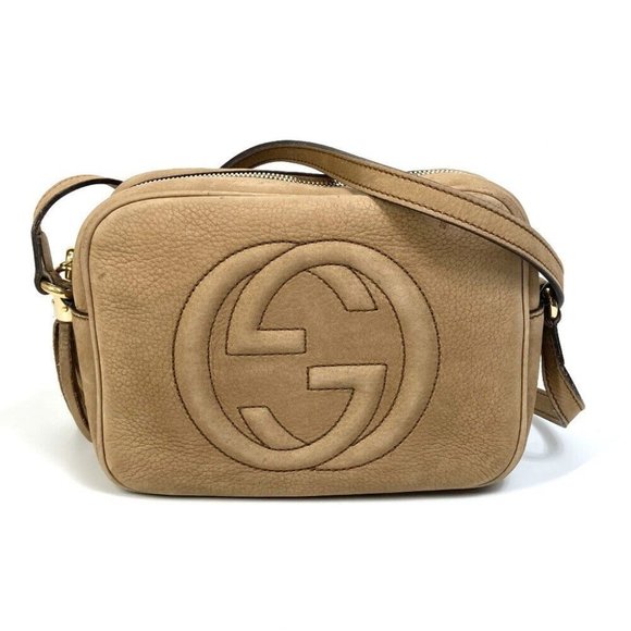 Authentic GUCCI 308364 Soho tassel Small disco bag Crossbody Pochette Shoulder